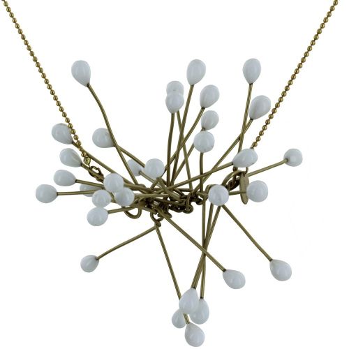 Collier Tiges en Laiton et Perles de Verre - Classics - LES POULETTES BIJOUX - Modalova
