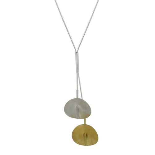 Collier 925 2 Nénuphars et Vermeil - LES POULETTES BIJOUX - Modalova
