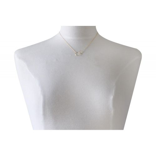 Collier Plaqué Deux Cercles - Petit Modèle - LES POULETTES BIJOUX - Modalova