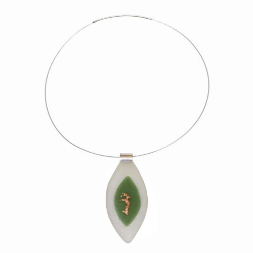 Collier Calisson Pâte de Verre et Or - LES POULETTES BIJOUX - Modalova