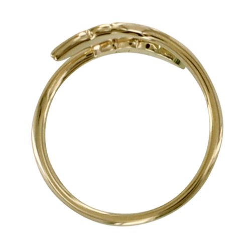 Bague Plaqué Double Plume - taille 58 - LES POULETTES BIJOUX - Modalova