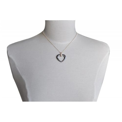 Pendentif Plaqué Or Coeur Céramique - Classics - LES POULETTES BIJOUX - Modalova