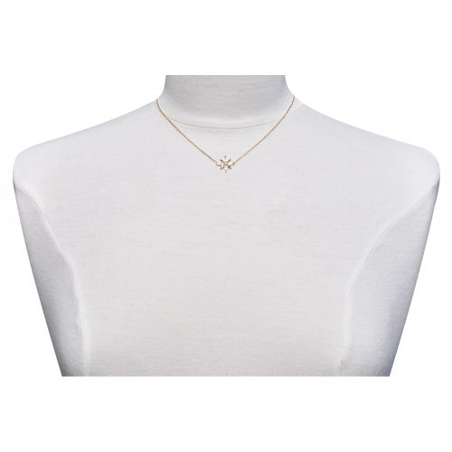 Collier Plaqué Or Etoile Polaire et Demi Perle de Larimar - LES POULETTES BIJOUX - Modalova