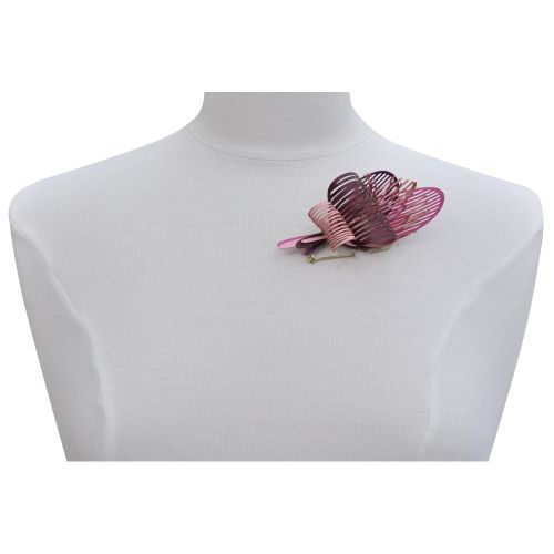 Broche Laiton Algas en Cuir - LES POULETTES BIJOUX - Modalova