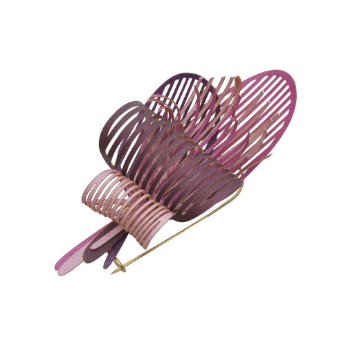 Broche Laiton Algas en Cuir - LES POULETTES BIJOUX - Modalova