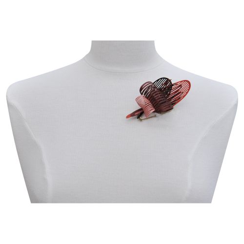 Broche Laiton Algas en Cuir - LES POULETTES BIJOUX - Modalova