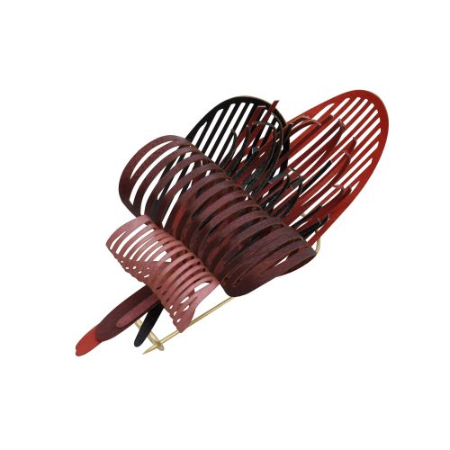 Broche Laiton Algas en Cuir - LES POULETTES BIJOUX - Modalova