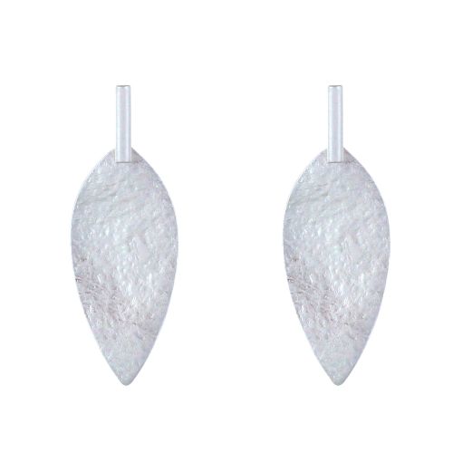 Boucles d'Oreilles Laiton é Tige et Feuille Martelée - LES POULETTES BIJOUX - Modalova