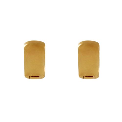 Boucles d'Oreilles Plaqué Mini Créoles Large 1,3cm - LES POULETTES BIJOUX - Modalova