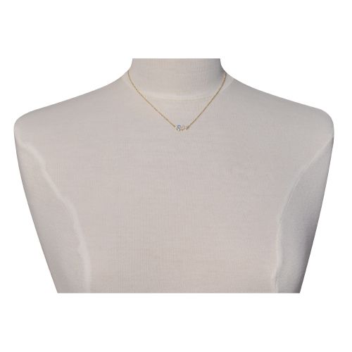 Collier Plaqué Or 5 Strass Ovale et Ronds - LES POULETTES BIJOUX - Modalova