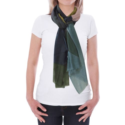 BIJOUX - Echarpe 100% Laine Vert Rose Bleu - LES POULETTES - Modalova