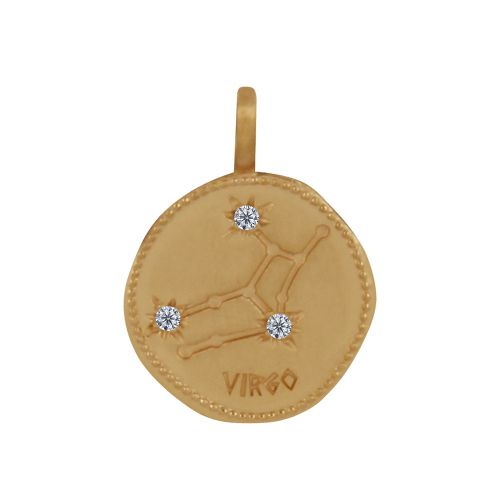Pendentif Plaqué Constellation Vierge et Strass - LES POULETTES BIJOUX - Modalova