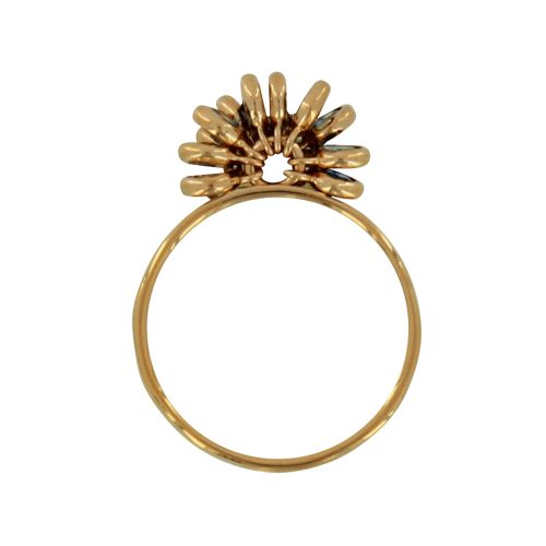 Bague Plaqué Breloques Rondes Colorées - taille 54 - LES POULETTES BIJOUX - Modalova
