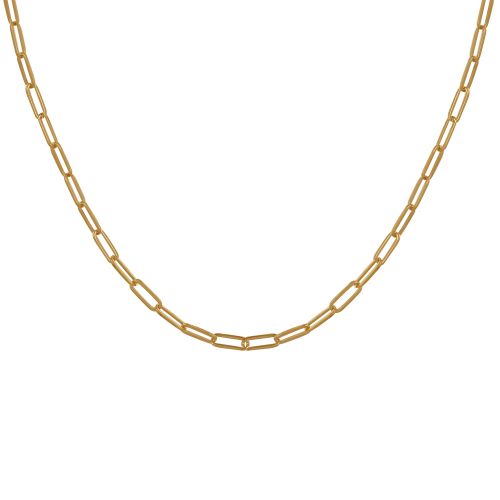 Collier Plaqué Mailles Cheval 45cm - LES POULETTES BIJOUX - Modalova