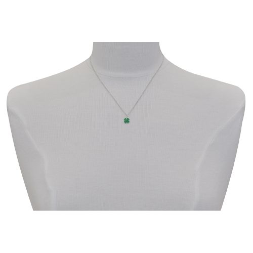 Pendentif Argent 925 Mini Trèfle Émaillé - LES POULETTES BIJOUX - Modalova