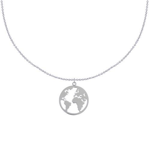 Collier et Pendentif Mappemonde - taille 38 cm - LES POULETTES BIJOUX - Modalova