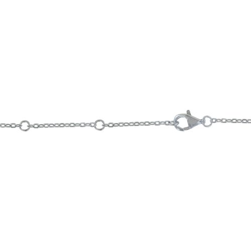 Collier Argent Rhodié Deux Chainettes Disque Céramique - LES POULETTES BIJOUX - Modalova