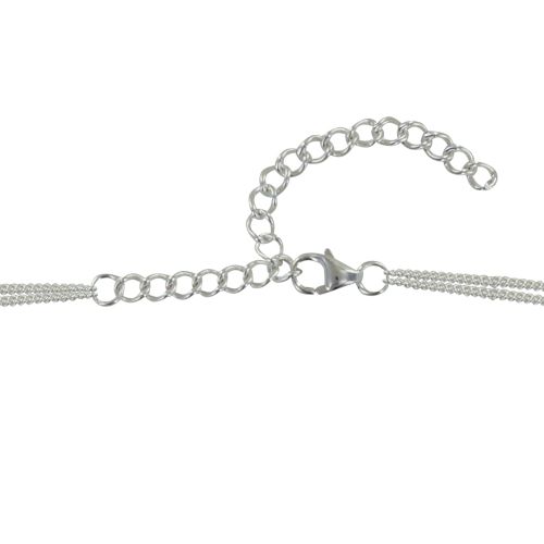 Collier Double Chaine Cercle et Rectangle - LES POULETTES BIJOUX - Modalova
