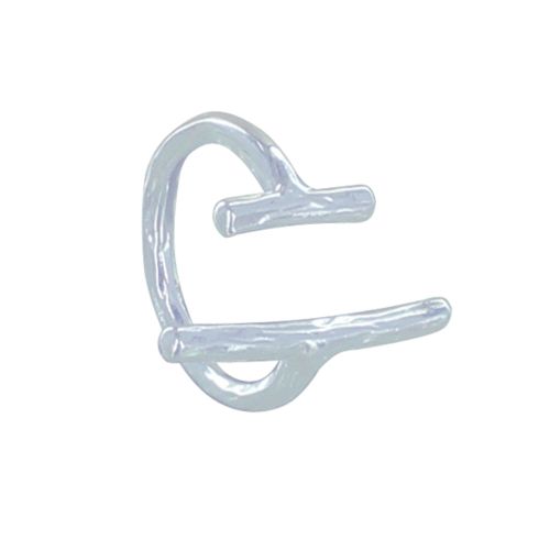 Bague Métal Argenté Deux Barres - LES POULETTES BIJOUX - Modalova