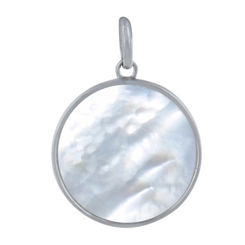 Pendentif Rond de Nacre - LES POULETTES BIJOUX - Modalova