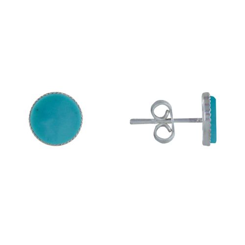 Boucles d'Oreilles Argent 925 Rond Dentelé de - LES POULETTES BIJOUX - Modalova