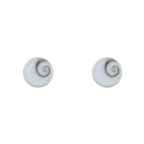 Boucles d'Oreilles Argent Clous Oeil de Ste Lucie Rond - LES POULETTES BIJOUX - Modalova