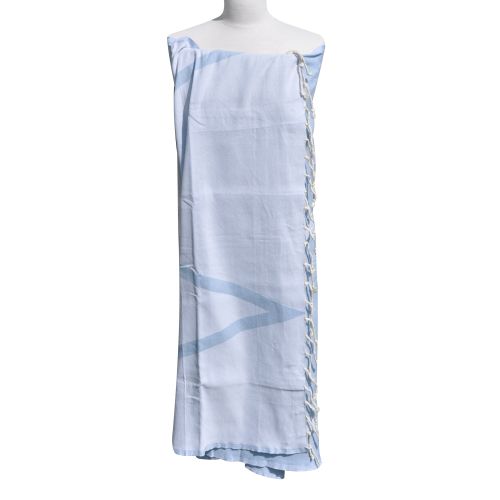 BIJOUX - Fouta Drap Plage et Hammam Coton Losange 100 x 200cm - Bleu c - LES POULETTES - Modalova