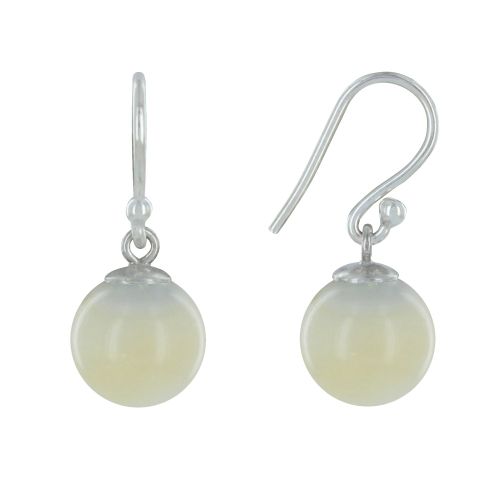 Boucles d'Oreilles Argent 925 Billes de Nacre - LES POULETTES BIJOUX - Modalova