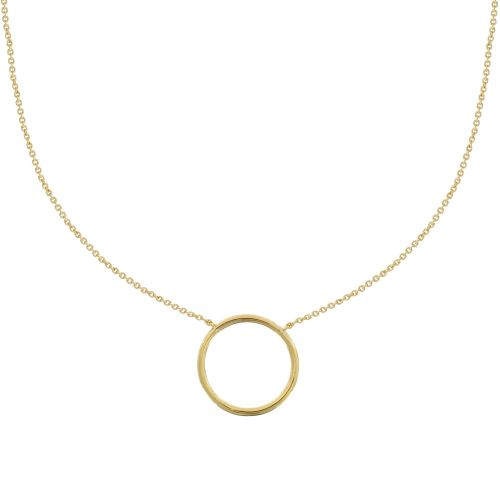 Collier Plaqué Petit Cercle - LES POULETTES BIJOUX - Modalova