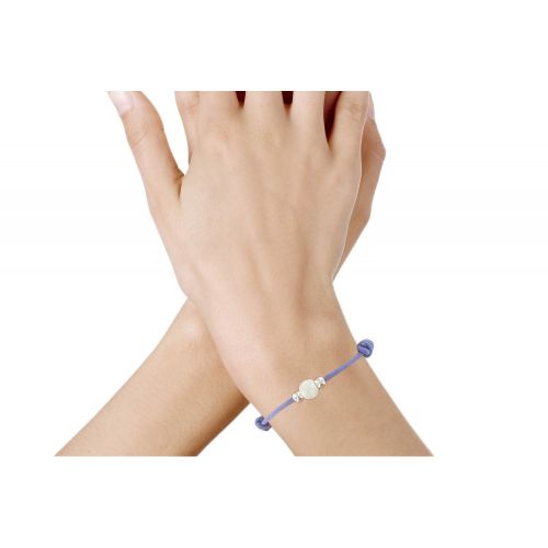 V Bracelet des Poulettes Argent Diamant Lien Kaki - LES POULETTES BIJOUX - Modalova