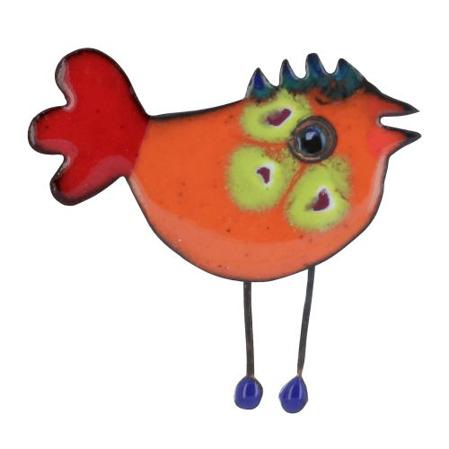 Broche Poule Émaillée - LES POULETTES BIJOUX - Modalova
