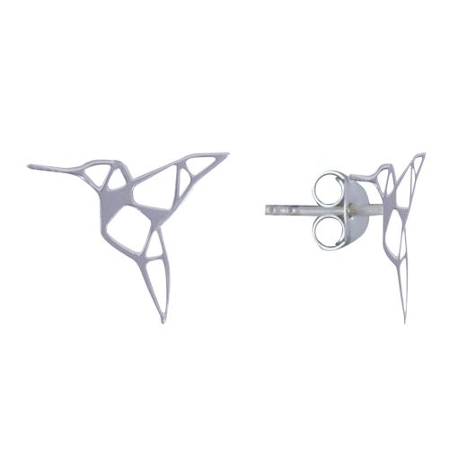 Boucles d'Oreilles Clous 925 Colibri Ajouré - LES POULETTES BIJOUX - Modalova