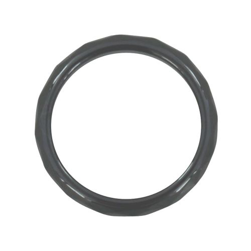 Bague Anneau Large d'Hématite Facettée - 6mm - taille 62 - LES POULETTES BIJOUX - Modalova