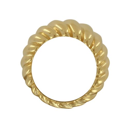 Bague Plaqué Torsade Bombée - taille 58 - LES POULETTES BIJOUX - Modalova