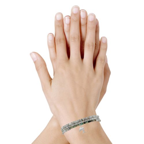 Collier ou Bracelet Dauphin Argent 925 Perles Facettées de Tu - LES POULETTES BIJOUX - Modalova