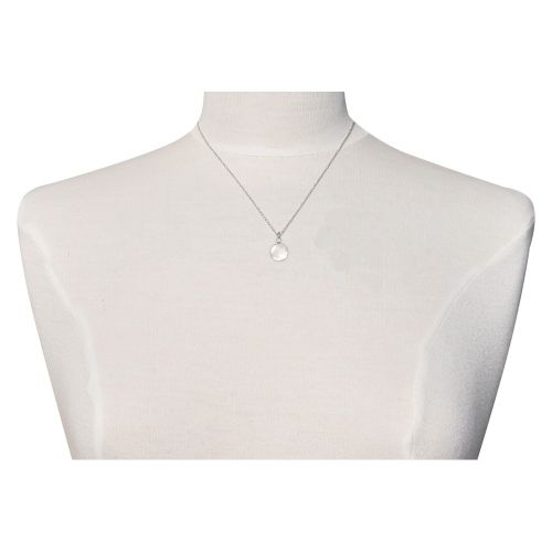 Pendentif Argent 925 Rond Lisse de Nacre - LES POULETTES BIJOUX - Modalova