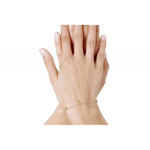 V Bracelet Petites Médailles Plaqué Or - LES POULETTES BIJOUX - Modalova