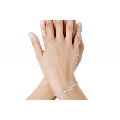Bracelet Deux Ailes d'Ange 925 - LES POULETTES BIJOUX - Modalova