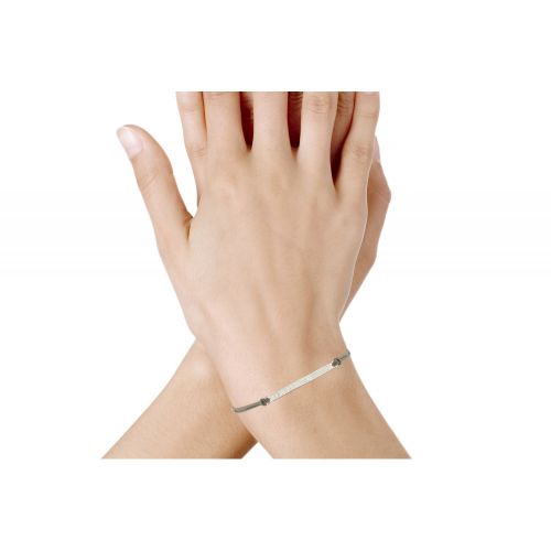 Bracelet Lien Barrette Argent 925 et Strass - Classics - LES POULETTES BIJOUX - Modalova