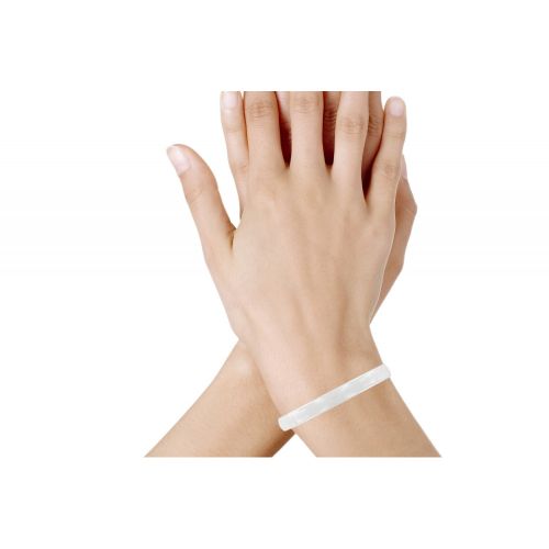 V Bracelet Jonc de Céramique Blanche - 8mm - LES POULETTES BIJOUX - Modalova
