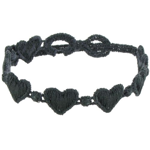 Cruciani Bracelet Dentelle Coeurs Anthracite - LES POULETTES BIJOUX - Modalova