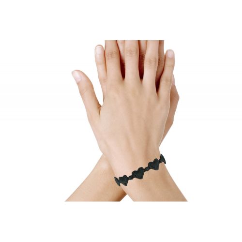 Cruciani Bracelet Dentelle Coeurs Anthracite - LES POULETTES BIJOUX - Modalova