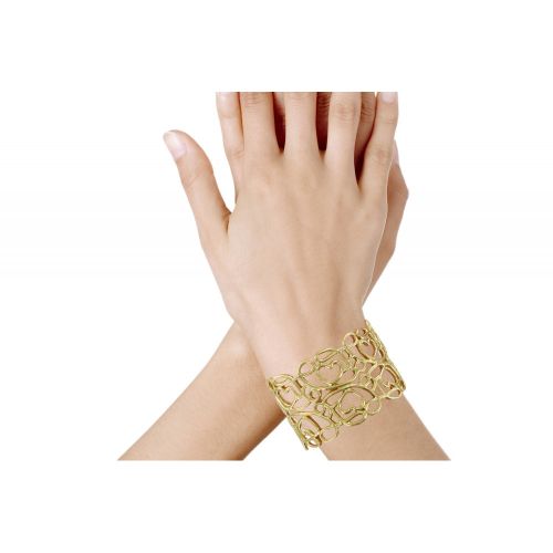 V Bracelet Doré Manchette Coeurs - LES POULETTES BIJOUX - Modalova