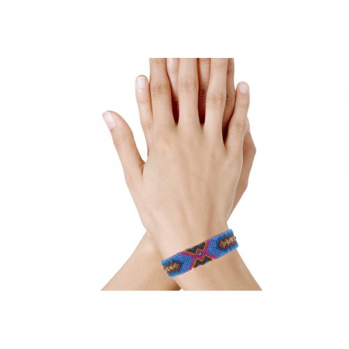 V Bracelet Tissé Lena et Strass Violet - LES POULETTES BIJOUX - Modalova