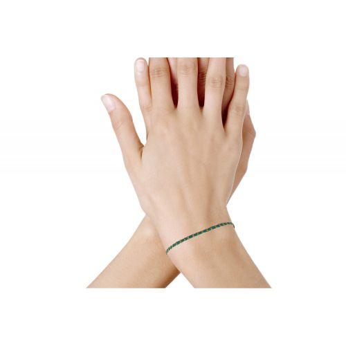 V Bracelet Pompon Fil de Coton et Perles Dorées - LES POULETTES BIJOUX - Modalova