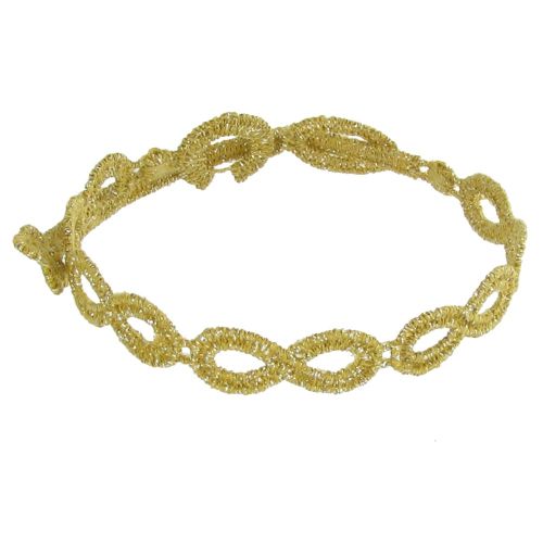 V Cruciani Bracelet Dentelle Infini Lurex Doré - LES POULETTES BIJOUX - Modalova