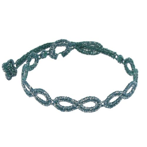 Cruciani Bracelet Dentelle Infini Lurex Bleu - LES POULETTES BIJOUX - Modalova