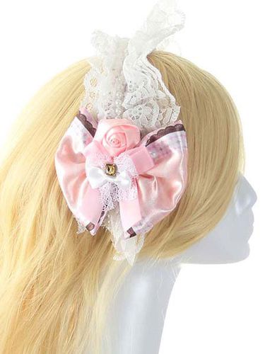 Fleur en dentelle multicolore s'incline Accessoires cheveux synthtiques Lolita Dguisements Halloween - Milanoo FR - Modalova