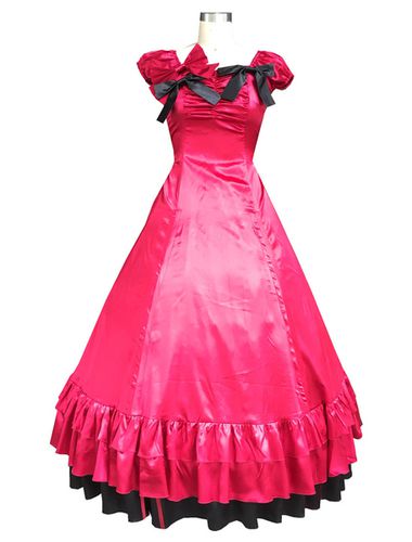 Toussaint Cosplay Robe rouge classique Vintage Gothic Lolita Halloween - Milanoo - Modalova