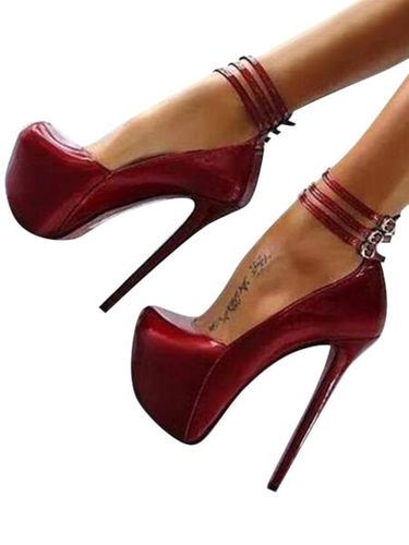 Chaussures sexy talon haut plateforme boucle rglable - Milanoo FR - Modalova